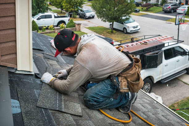 Professional Metal Roofing technician working in Ridgefield Park, NJ